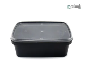 ظرف ماکروویوی مستطیل 1200 سی سی مشکی-🍱 ظرف ماکروویوی مستطیل ۱۲۰۰ سیسی مشکی | ظرف غذای مقاوم