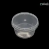 سطل ماکروویوی گرد 200 سی سی شفاف-🥣 سطل ماکروویوی گرد ۲۰۰ سی‌سی شفاف | ظرف گرم‌کن غذا