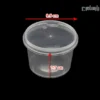 سطل ماکروویوی گرد 310 سی سی شفاف-ابعاد