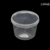 سطل ماکروویوی گرد 610 سی سی شفاف-🥣 سطل ماکروویوی گرد ۶۱۰ سیسی شفاف | مناسب غذا و سالاد