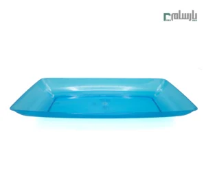 دیس یکبار مصرف الماس مدل رین بوو بزرگ آبی-🍽️ دیس الماس رینبوو بزرگ آبی | شیک و جذاب