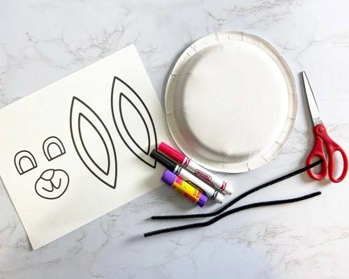 کاردستی خرگوش با ظرف یکبار مصرف-آموزش ساخت مرحله اول