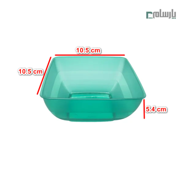 کاسه الماس مدل رین بوو کوچک 400 سی سی- سبز-ابعاد