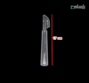 کارد یکبار مصرف مدل میلان شفاف-ابعاد