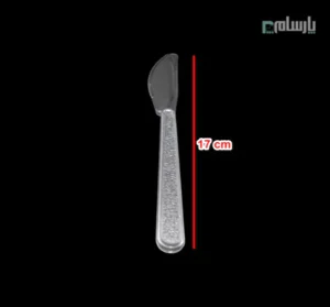کارد یکبار مصرف مدل کروکو شفاف-ابعاد