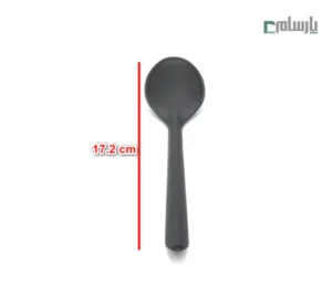 قاشق یکبار مصرف مدل میلان مشکی-ابعاد