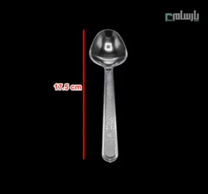 قاشق یکبار مصرف کروکو شفاف-ابعاد