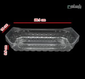 باکس میوه شفاف یکبار مصرف - پت-ابعاد
