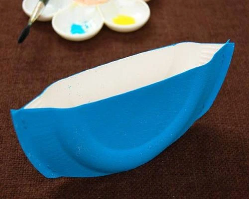 کاردستی قایق با ظرف یکبار مصرف-آموزش ساخت مرحله چهارم