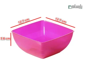کاسه الماس مدل رین بوو کوچک ۶۰۰ سی سی- سرخ آبی-ابعاد