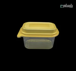 ظرف یکبار مصرف فینگر کاپ مستطیل زیره زرد-پت-🍮 ظرف فینگر کاپ مستطیل زیره زرد پت | بسته‌بندی دسر لوکس