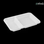 ظرف گیاهی یکبار مصرف دو خانه آملون
