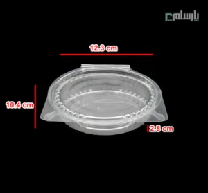 ظرف یکبار مصرف آیس باکس کوتاه-پت-ابعاد