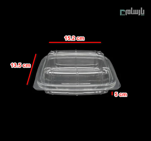 ظرف یکبار مصرف رویال باکس کوتاه-پت-ابعاد