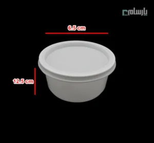 کاسه یکبار مصرف هایمپک ۵۰۰ سی سی سفید-ابعاد