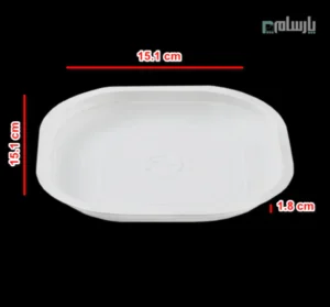 ظرف یکبار مصرف گیاهی کیک خوری آملون-ابعاد
