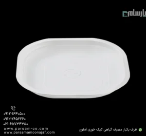 ظرف یکبار مصرف گیاهی کیک خوری آملون-زاویه دیگر