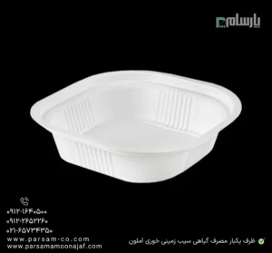 ظرف یکبار مصرف گیاهی سیب زمینی خوری آملون-زاویه دیگر