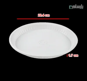 پیش دستی یکبار مصرف گیاهی آملون-ابعاد