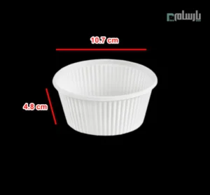 کاسه یکبار مصرف گیاهی خورشتی ۳۰۰ سی سی آملون-ابعاد