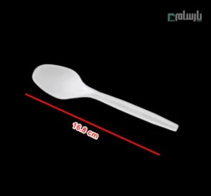 قاشق یکبار مصرف گیاهی ممتاز آملون-ابعاد