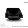 ظرف یکبار مصرف ماکروویوی مشکی گلدن باکس دو خانه-پریما-زاویه دیگر