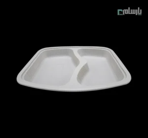 ظرف یکبار مصرف گیاهی دو خانه مرغی آملون-زاویه دیگر