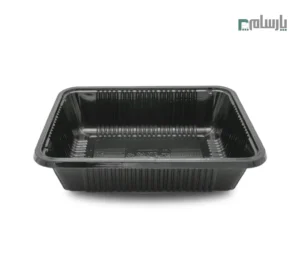 ظرف یکبار مصرف گوشت پت مشکی ابعاد 5×17.5×21.5