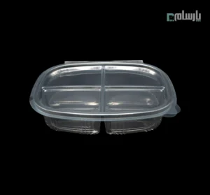 ظرف یکبار مصرف دلی رویال 4 خانه بلند-پت