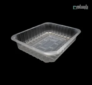 ظرف شفاف بسته بندی مرغ ابعاد 6×24×30