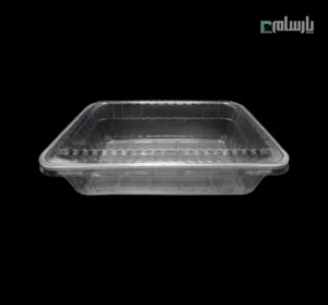 ظرف گوشت یکبار مصرف پلی پرو شفاف ابعاد 11×26×40