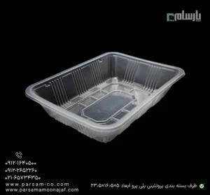 ظرف بسته بندی شفاف پروتئینی پلی پرو ابعاد 5×16.5×23.5-زاویه دیگر