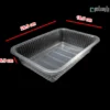 ظرف مرغ یکبار مصرف پلی پرو شفاف ابعاد 5.5×18.5×26.5-ابعاد