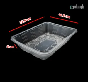 ظرف بسته بندی شفاف پروتئینی پلی پرو ابعاد 5×16.5×23.5-ابعاد