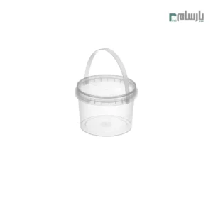 سطل یکبار مصرف ماکروویو 610 سی سی دسته دار شفاف
