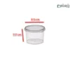سطل ماکروویو یکبار مصرف 310 سی سی شفاف-ابعاد