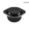 ظرف یکبار مصرف مشکی کد RB350 دسته دار مهرپارسا – 🥡 ظرف دسته‌دار مشکی RB350 مهرپارسا | مقاوم و مناسب حمل غذا