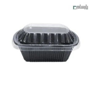 ظرف یکبار مصرف مشکی مهرپارسا کد 601 با درب ساده