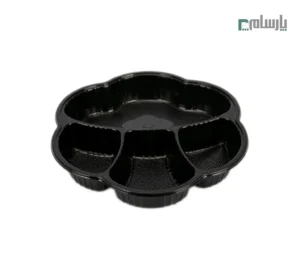 ظرف یکبار مصرف 4 خانه کد M4 مهرپارسا – 🍱 ظرف چهارخانه مهرپارسا | مناسب غذای ترکیبی
