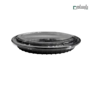 دیس یکبار مصرف بیضی مهرپارسا کد 801 – 🍽️ دیس بیضی مشکی مهرپارسا | مناسب غذاهای متنوع