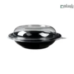 ظرف یکبار مصرف مشکی مهرپارسا با درب ساده کد FT120 – 🍛 ظرف مشکی FT120 مهرپارسا | با درب ساده