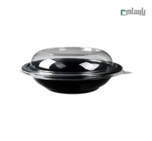 ظرف یکبار مصرف مشکی مهرپارسا با درب ساده کد FT120 – 🍛 ظرف مشکی FT120 مهرپارسا | با درب ساده