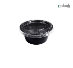 ظرف یکبار مصرف سس کاپ مشکی 2 اونس مهرپارسا – 🥫 کاپ سس 2 اونس مشکی مهرپارسا | کوچک و کاربردی