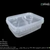 ظرف یکبار مصرف مستطیل ماکروویوی شفاف 250 سی سی پولاد پویش – 🥡 ظرف مستطیل شفاف 250cc پولاد پویش | بهداشتی و مناسب غذا-زاویه دیگر