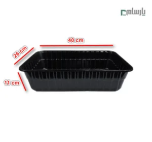 دیس مشکی یکبار مصرف مهرپارسا کد 910-ابعاد