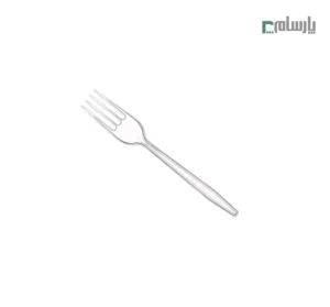 چنگال یکبار مصرف مدل لدرلی شفاف