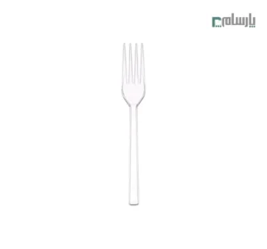 چنگال یکبار مصرف مدل لوكس شفاف