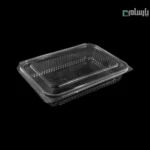 ظرف یکبار مصرف دلی 1200 سی سی مستطیل شفاف پریما - 📦 ظرف دلی مستطیلی شفاف 1200 سی سی بزرگ