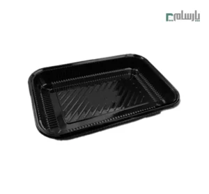 دیس یکبار مصرف خانواده مشکی کوتاه مستطیل پریما - 🍽️ دیس مشکی کوتاه مستطیلی خانواده