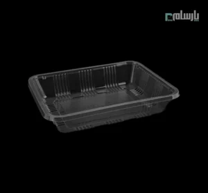 دیس یکبار مصرف دو پرسی 4 سانت شفاف مستطیل پریما - 🍱 دیس مستطیلی شفاف دو پرسی ارتفاع 4 سانت